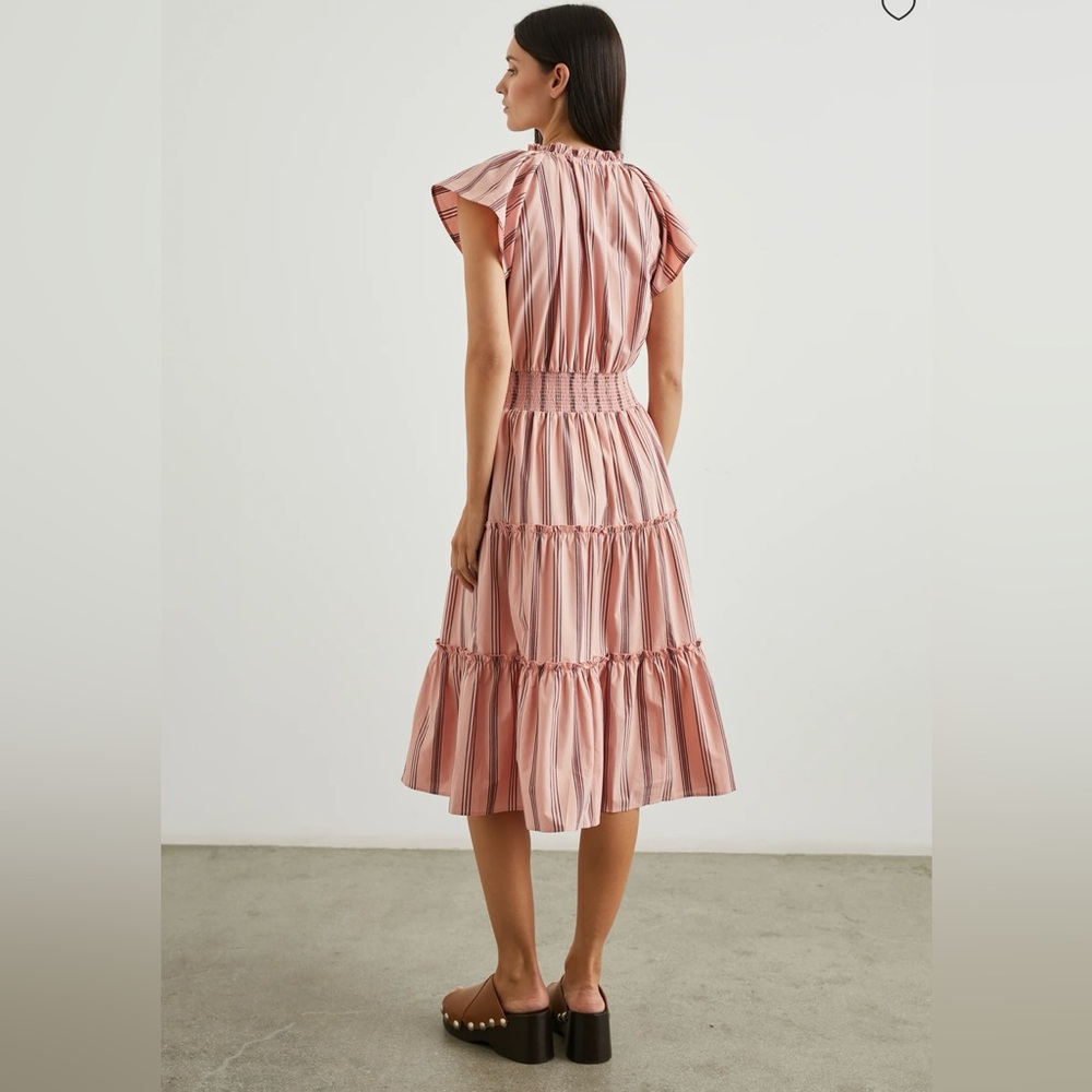 Rails Amelia dress coral navy blue stripes - Picture 5 of 10